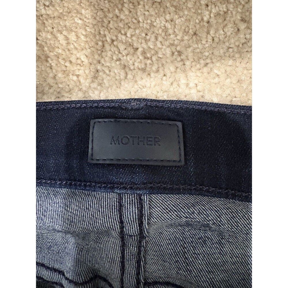 Mother the Mid Rise Dazzler Women's Ankle Jeans Size 31, Blue Dark Wash Denim - Picture 9 of 11